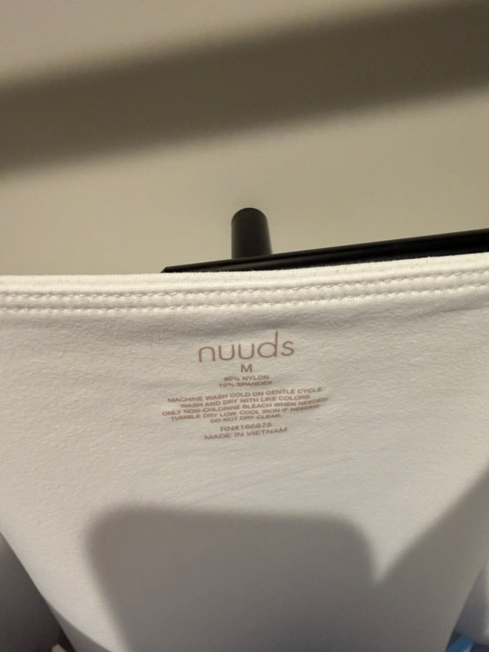 Nuuds Cami Bodysuit in White - Picture 2 of 3